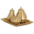 thumbnail image 2 of Urban Designs Gold Ceramic Lattice Fruit Bowl Centerpiece, 2 of 3