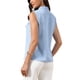 thumbnail image 3 of TANK TOP REFINADO PARA MUJERES, SIN MANGAS, V DE VERANO, VESTIDO DE NEGOCIOS CASUAL, CAMISA AZUL TAMAÑO S, 3 of 6