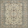 thumbnail image 1 of Ahgly Company Machine Washable Indoor Square Traditional Carbon Gray Area Rugs, 6' Square, 1 of 7