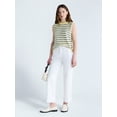 thumbnail image 2 of Free Assembly Women's Roll Neck Cotton Sweater Shell, Lightweight, Sizes XS-XXL, 2 of 5