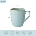 thumbnail image 4 of Famiware Jupiter 4-Piece Stoneware Coffee Mug Sets, Dishwasher Safe and Microwave Safe, Light Blue, 4 of 5