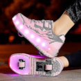 thumbnail image 4 of Children's Sneakers with Double Wheels and LED Lights Kiu, 4 of 5