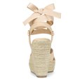 thumbnail image 3 of BLISSFUL STEP Sandales Compensées à Plateforme Espadrille à Lacets pour Femmes à Brides Croisées, 3 of 7