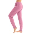 thumbnail image 2 of Trgacdwlo Pajama Pants Women Baggy Joggers Women's Pajama Bottoms with Pocket Elastic Waist Drawstring Cozy Sleeping Pants Women Pink M, 2 of 6