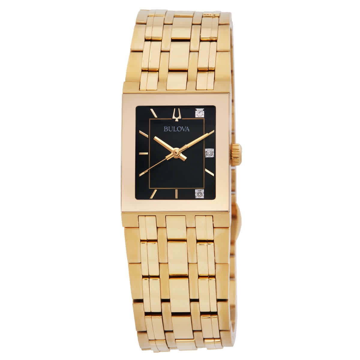 Bulova Designer Wrist Women's Diamond Watch 98R34 with Gold Plated
