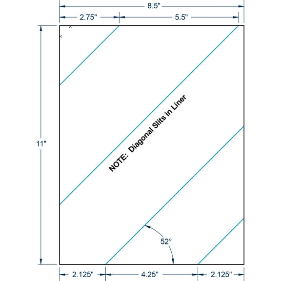 Compulabel 313053, Full Sheet Label Diagonal Slits For All Laser & Inkjet Printers Comparable to Avery® 5165™