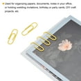 thumbnail image 5 of Uxcell Paper Clips 1.1 Inch Vinyl Coated with Box for Office Home Yellow Count 600, 5 of 6