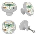 thumbnail image 7 of 4 Packs Dragonfly Fluorescence Crystal Glass Cabinet Knobs Drawer Handles for Kitchen Cabinets Dresser Cupboard Wardrobe Pulls Handles, 7 of 7