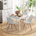 thumbnail image 2 of HOMCOM Modern Dining Chairs Set of 4 with PU Leather Cushion, Wood Frame, 2 of 10