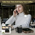 thumbnail image 5 of Electric Coffee Mug Warmer with 15oz Cup, 5-Temperature Settings, Digital Display & Timer, 5 of 6