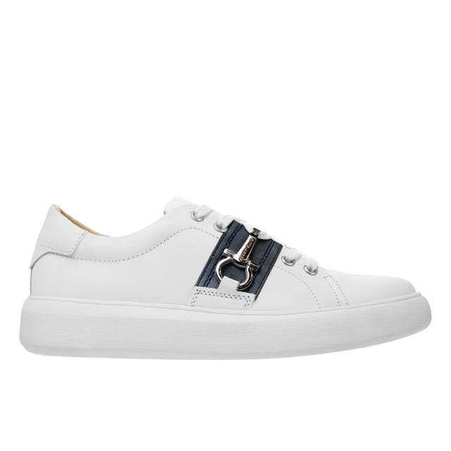 Tenis Raul color blanco con detalle azul 29.5 Dorothy Gaynor Tenis Raul color blanco con detalle azul 29.5