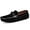 Black, variant on Mens Loafer Shoes Casual Penny Shoes Slip On Comfortable Boat Shoes Suede Leather Suit Shoes