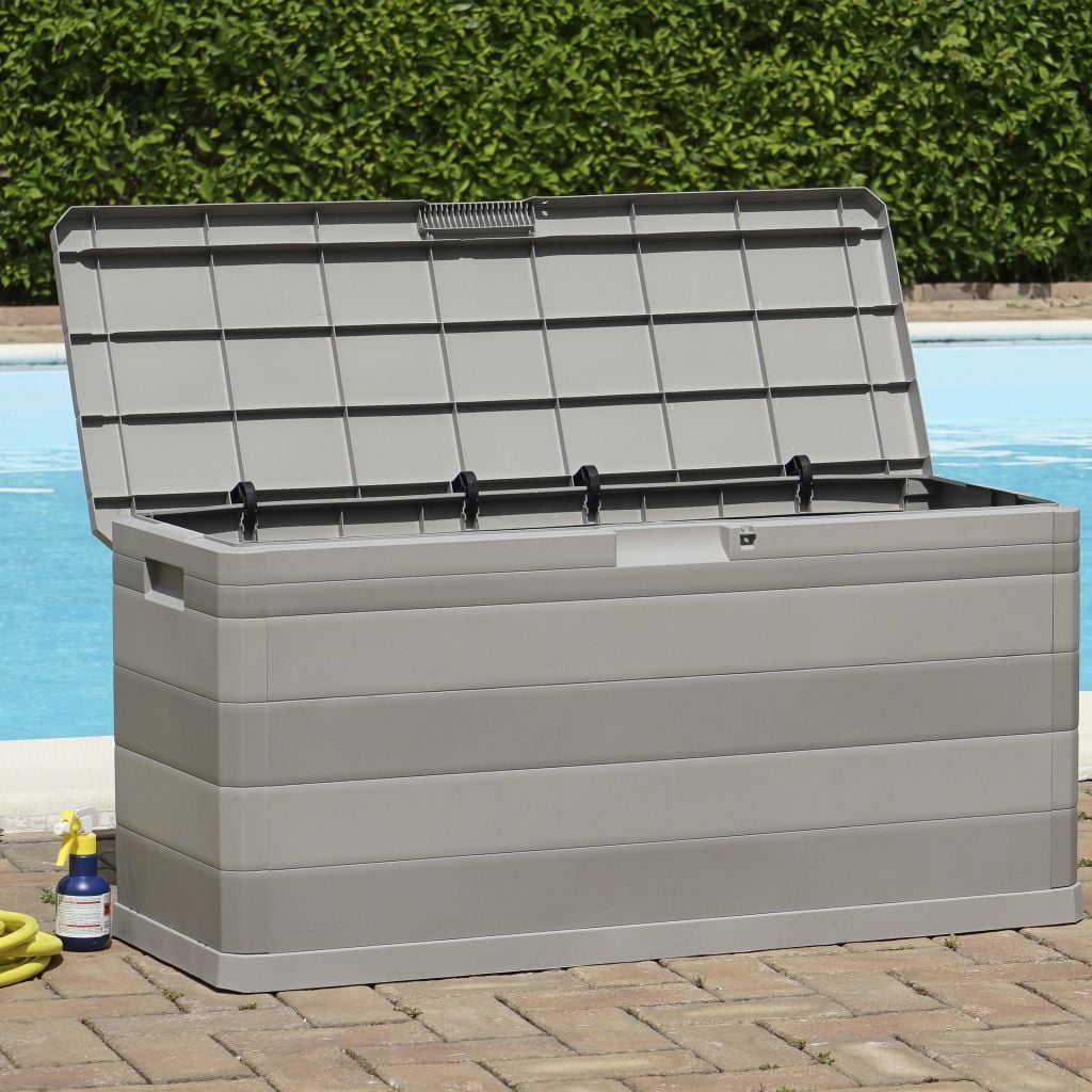 Lowestbest Garden Storage Box, Outdoor Cushion Deck Patio Storage Chest Storing Pillow Tool Box Lowestbest Garden Storage Box, Outdoor Cushion Deck Patio Storage Chest Storing Pillow Tool Box