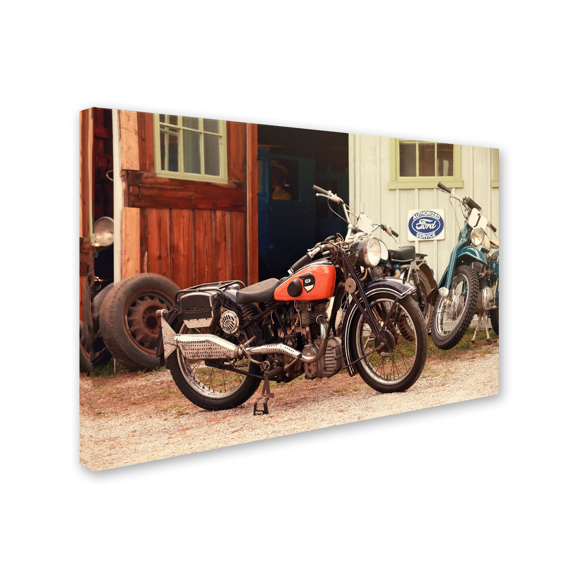 Trademark Fine Art "Old Garage " Canvas Art by Jason Shaffer