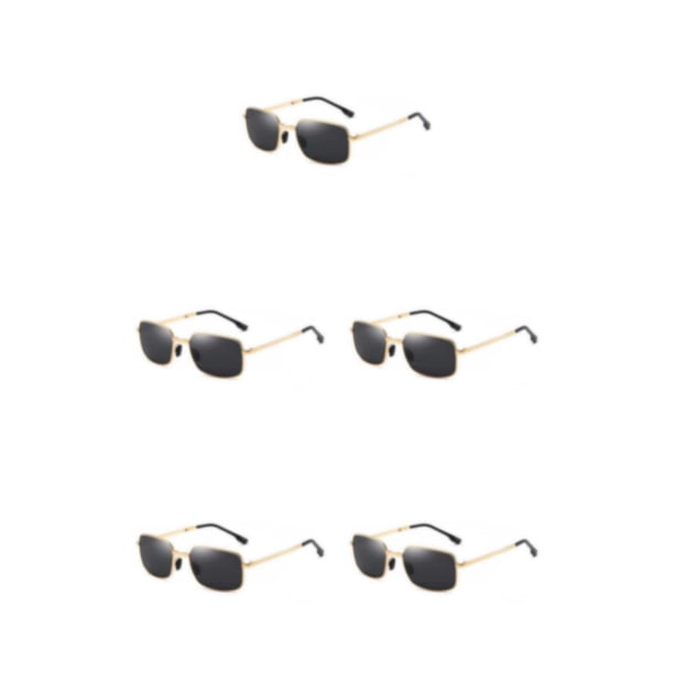 Minnieouse Gafas de sol fotocromáticas de moda Gafas de sol polarizadas Marco de metal Tonos plegables para Conducción Ciclismo Oro Type2 NO2