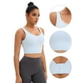 thumbnail image 3 of DARING DIVA Full Coverage V-Back Workout Bras Comfort Sports Bras XL Blue, 3 of 6