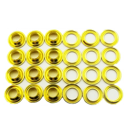 

C.S. Osborne 12 Sets Self-Piercing Brass Grommets & Washers #G3-2 (3/8 Hole)