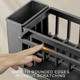 thumbnail image 6 of Sunshinehomely Sponge Holder for Kitchen Sink, Kitchen Sink Caddy Organizer, Sink Storage Rack with Drip Tray, Gray Kitchen Sink Organzier, Sink Sponge Holder for Kitchen Bathroom, 6 of 7