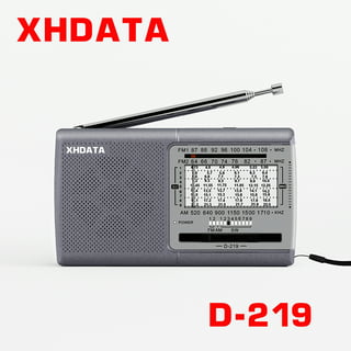 HART Portable AM/FM Radio, White/Black, HPAD01