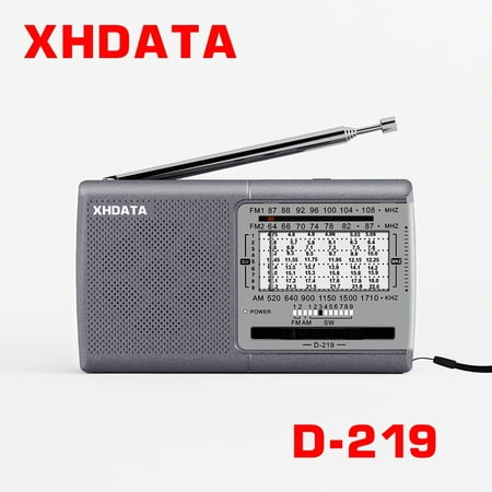 Hot XHDATA D-219 (Gray) 10k Portable DSP FM/AM/SW Cheap Radio