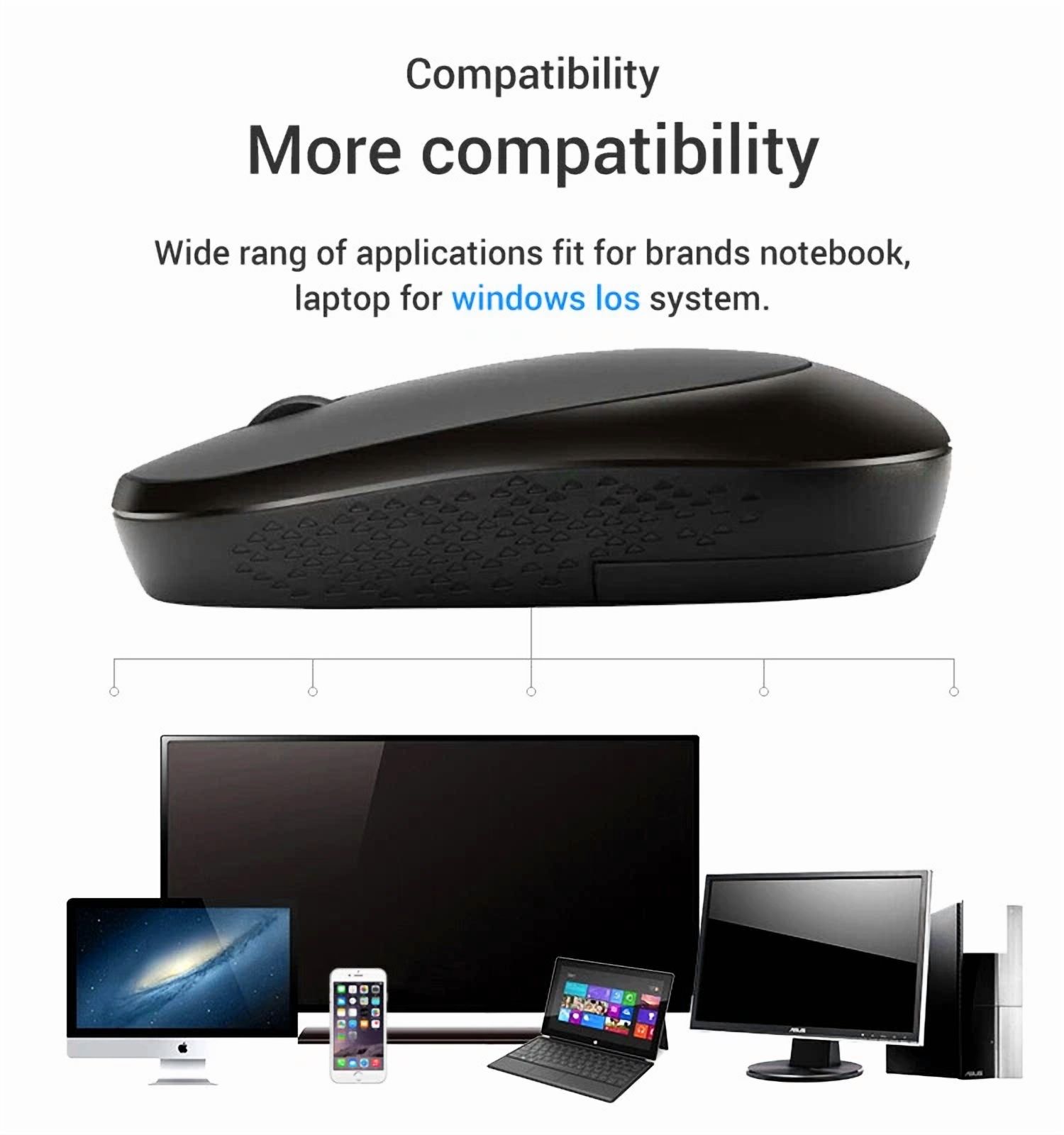 RHEA- Mouse Inalambrico Optico Para Pc Lapto Computer Bluetooth 5.0
