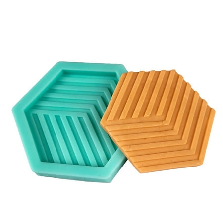 

JUNTEX Epoxy Resin Coaster Mold Resin Mold Diy Agate Coaster Mat Home Decorations