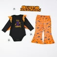 thumbnail image 5 of My First Halloween Outfit Baby Girl Long Sleeve Romper and Pants Set Cute Fall Clothes, 5 of 8