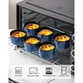 thumbnail image 3 of Hasense 6 oz Ramekins for Baking,Ceramic Souffle Dish Oven Safe Set of 6,Porcelain Dipping Sauce Bowls for Pudding, Creme Brulee, Souffle, Serving Dip, Custard, Ice Cream(Blue), 3 of 7
