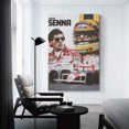 thumbnail image 3 of Ayrton-Senna Poster Brazilian Racing Driver Poster Art Poster Canvas Painting Decor Wall Print Photo Gifts Home Modern Decorative Posters 12x18inch(30x45cm), 3 of 6