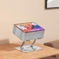 thumbnail image 3 of Support pour Ordinateurs Portables en Alliage d'Aluminium Support Rotatif 360 Multi-Angle avec Évent de Chaleur Pliable pour Tablette, 3 of 5