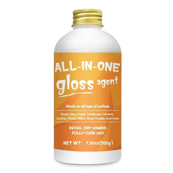 Decoupage Glue Sealer, 6.8 fl oz, All-Purpose Craft Adhesive , Works on Wood, Paper, Fabric, Ceramic, Clay, Acrylic Paints(Gloss)