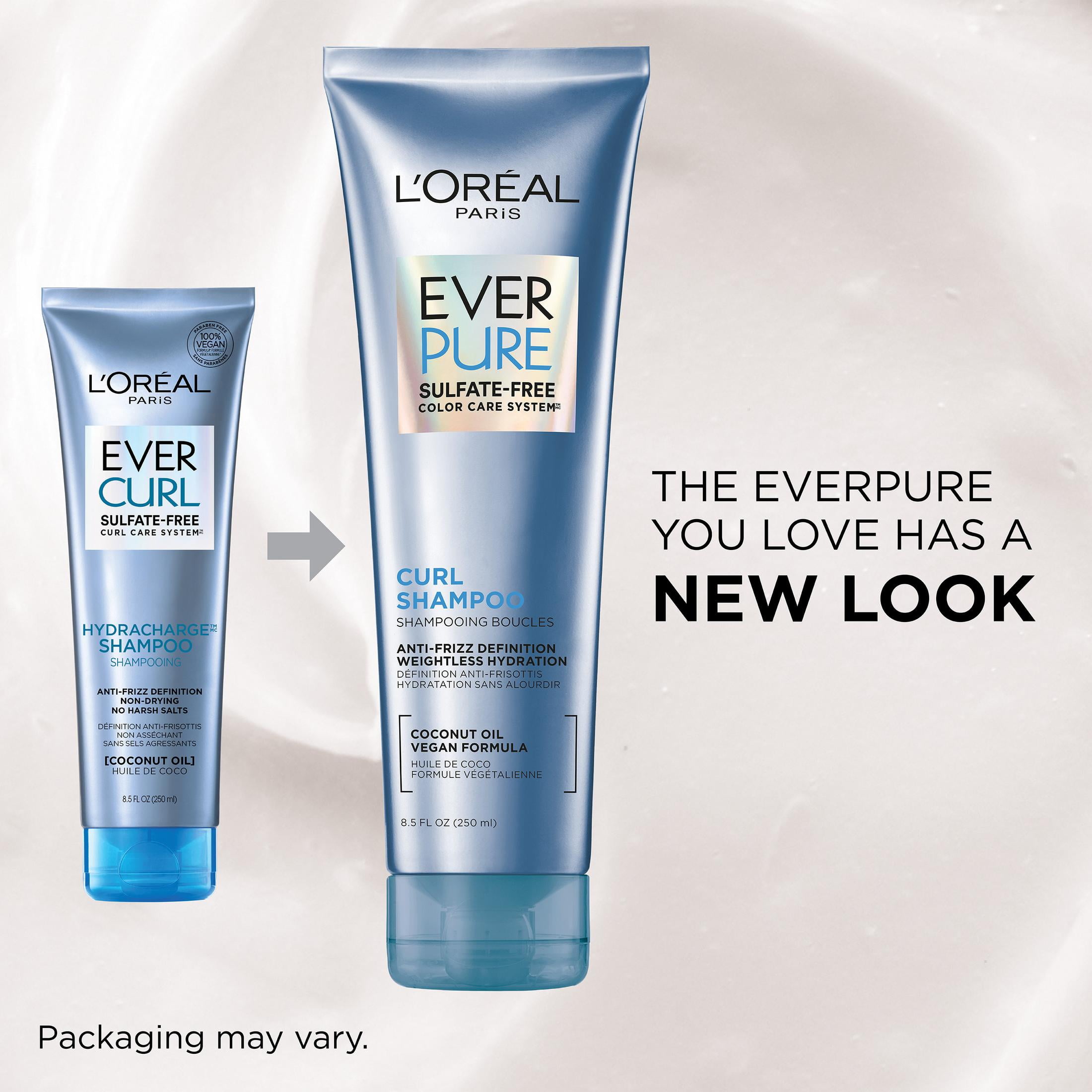 L'Oreal Paris EverPure Sulfate Free Curl Shampoo, Frizz Control, 8.5 fl oz