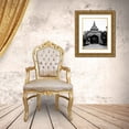 thumbnail image 3 of Highsmith, Carol 12x14 Gold Ornate Wood Framed with Double Matting Museum Art Print Titled - Entry gate to the University of Chicago Illinois, 3 of 4