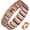 Copper with Ring, variant on Leander Men's Copper Bracelet,3X Strength 99.99% Pure Copper Magnetic Bracelets with Magnets,Adjustable Length with Sizing Tool