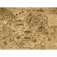 thumbnail image 2 of Vintage Maps 32x25 White Modern Wood Framed Museum Art Print Titled - Island of Malta 1568, 2 of 4