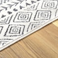 thumbnail image 3 of BoutiqueRugs Burdette Farmhouse Black and White Soft Neutral Area Rug - Boho Oriental Medallion Extra Large Area Rug for Bedroom, Living Room - Black, Cream - 8'10" x 12' (9x12), 3 of 15