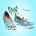 thumbnail image 5 of UIN Women's Ballet Flats Cute Casual Fancy Knit Art Painted Comfort Soft Round Toe Shoes Cubic Butterflies, 5 of 9