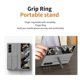 thumbnail image 5 of For Samsung Galaxy Z Fold 6 Slim Case Kickstand Wristband PC Phone Cover with Tempered Glass Film -, 5 of 5