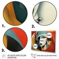 thumbnail image 3 of Designart "Geometric Portrait in Cubism IV" Cubism Wall Art Print, 3 of 5