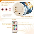 thumbnail image 4 of Cartoon Sky Pattern Flameless LED Candle Set with Remote, Battery Operated Color Changing Pillar Candles, Set of 2, 4 of 7