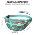 thumbnail image 3 of Fanny Pack Green Christmas Baking Pattern Waist Pack Bag,Running Cross Bag,Waterproof Large Fanny Packs for Women Men for Travel Running Hiking Cycling, 3 of 6