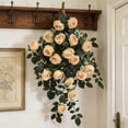 thumbnail image 1 of Guirnalda de rosas artificiales colgantes – Arreglo floral realista para decoración de interiores y exteriores, ideal para paredes, bodas y bodas., 1 of 6