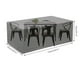 thumbnail image 5 of Tela Oxford 420D Para Muebles De Jardín Al Aire Libre Con Cordón De Dobladillo Y 2 Correas De Hebilla Cubiertas Impermeables Para Muebles De Patio Cubierta De Mesa A Prueba De Polvo Yuarrent HA044987-02, 5 of 6