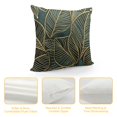 thumbnail image 4 of ARISTURING  Decorative Throw Pillow Covers, Green Gold Leaves Fall Couch Pillow Covers for Sofa, 4 of 5