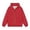 Red, variant on Women's Zip Up Hoodie Fleece Lined Cropped Sweatshirt Oversized Fall Jacket
