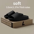 thumbnail image 2 of Men'S Solid Color Open-Toe Breathable Thick Slippers, Comfortable, Non-Slip, Durable, And Odor-Resistant EVA Indoor Shoes, 2 of 8
