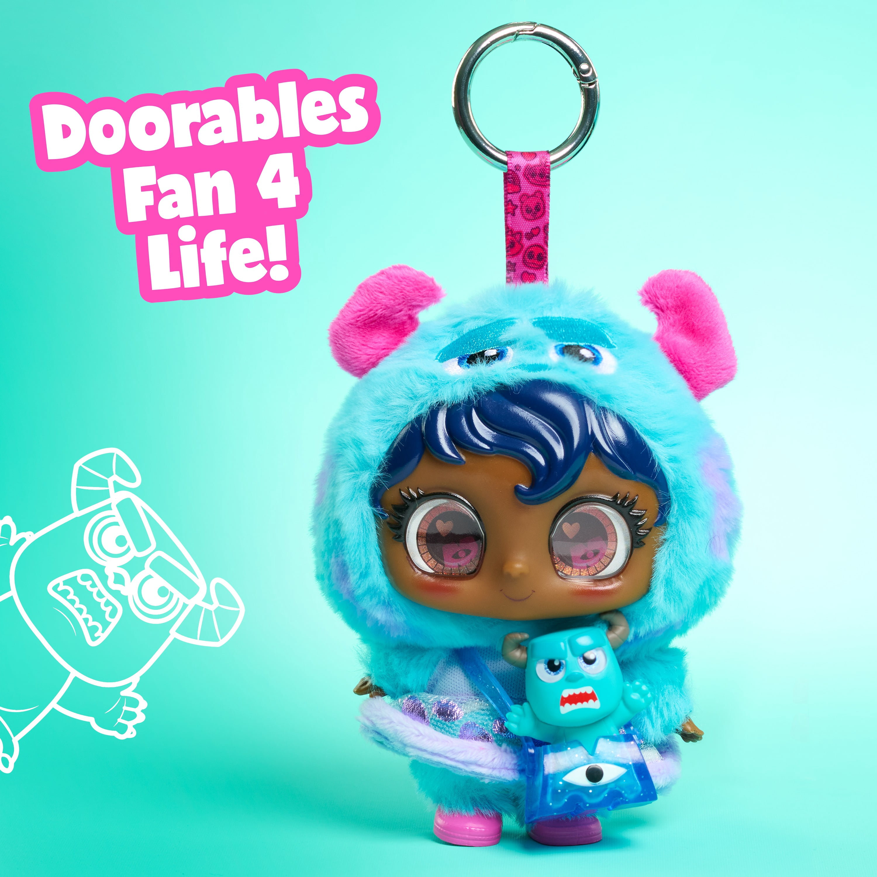 Disney Doorables Adoorbs! Littlz Vinyl Plush Clip-On, Collectible Clip-on Plush, 7 to Collect, Ages 5 and Up