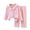 Pink, variant on LUOGENLI Girls Pajamas Size 24T Kids Girls Boys Pajamas Set Pj's Long Sleeve Button down Winter Warm Sleepwear Loungewear Girls Pajamas Size 14 Beige 2-3 Years