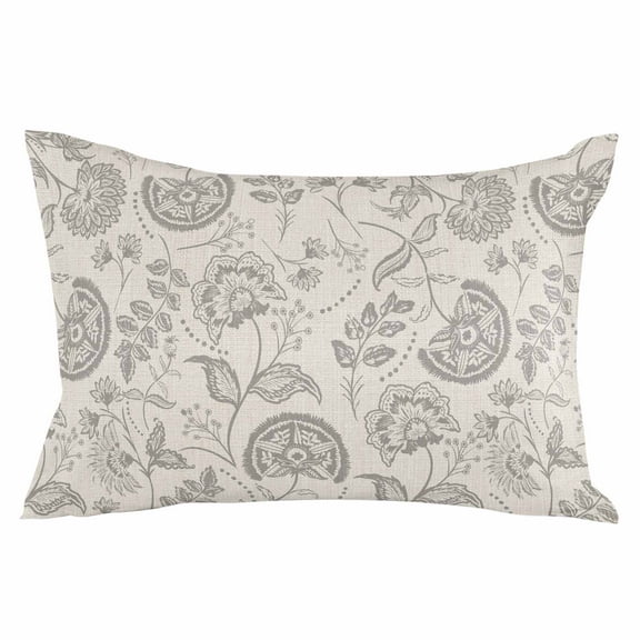 Spring Floral Throw Pillow Cover 20 x 26 Inch Decorative Pillow Cover Summer Botanical Vintage Farmhouse Lumbar Pillowcase Seasonal Rectangle Cushion Case for Couch Sofa Bed Living Room