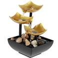 thumbnail image 3 of Water Fountain,Tabletop Fountain with Light and Pebble Meditation,Small Waterfall Fountain USB Powered Sound Relaxation Fountain Ornament for Table Office Home, 3 of 8